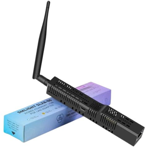 SMLIGHT SLZB-06 Zigbee LAN PoE Coordinator – CC2652P Chip | Home Assistant, Zigbee2MQTT, ZHA Compatible | LAN/USB/Wi-Fi Connectivity | Supports Matter, OTA Updates, PoE Powered