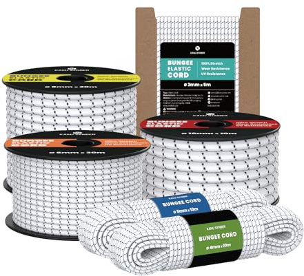 Kamu Synber Gummiseil 3mm x 30m Expanderseil Spanngummi Gummischnur