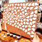 Neamon Hochzeit Gästebuch aus Holz Herzform Alternative Gästebuch Geburtstag Taufe Graduierung Dekoration Holz Puzzle mit 83 Holzherzen 1 Zeichen Stift Set (Orange)