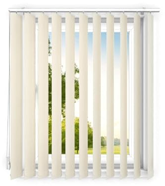 time4blinds - Lamellenanlage Verdunkelungslamellen Lamellenvorhang Vertikaljalousie Vertikalanlage Raumverdunkelnd 100% Komplettset Vertikaljalousie Schiebevorhang - 160x150 cm - Beige
