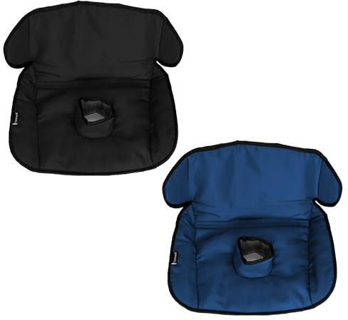 Lynmark® x2 Potty Training Car Seat Protector Cover - Waterproof Soft Piddle Pads for Toddlers Car Seat - Travel-Friendly Machine Washable Liner for Spills, Nappy Leaks, Accident - Navy & Black