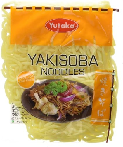 Yutaka Soft Yakisoba Noodles 150g | Pre-Cooked Japanese Stir-Fry Noodles | Quick & Easy Meal | Vegan-Friendly (Pack of 6)