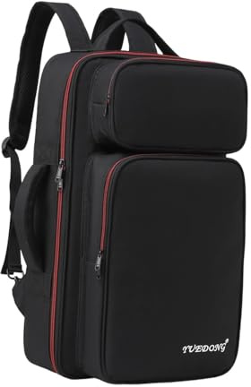 SZLIFE Custodia per pedaliera con zaino protettivo multitasche, leggera, in tessuto Oxford, per effetti per chitarra, Piccolo