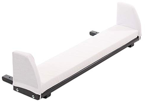 babybay Verlängerungsseite schiefergrau lackiert inkl. Matratzenergänzung weiß passend für Modell Boxspring XXL