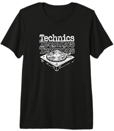 Technics Vintage Dj Turntable Vinyl Record Premium T-Shirt