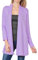 Pastel by Vivienne Langärmeliger Damen-Strickjacke, Flieder, Groß