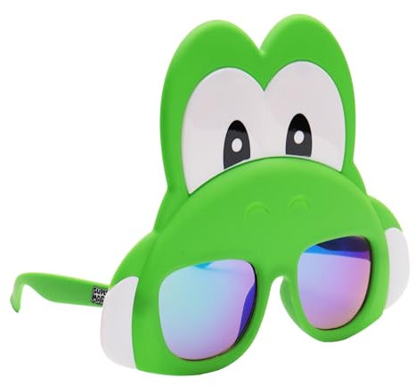 Sun-Staches Yoshi Sonnenbrille Kostüm Sonnenbrille Green Retro Katzenauge Party Favors UV400