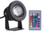 Fydun Underwater Light Lamp 10W 12V Unterwasser Spot RGB wasserdichte LED-Lampe Unterwasserleuchte mit Fernbedienung Teichbeleuchtung Aquarium (Schwarze Muschel)