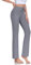 ADANIKI Damen Lange Modal Bequeme Kordelzug Hose Loose Straight Leg für Yoga Laufen Sport, grau dunkel, M