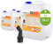 FLAMBIOL Bioéthanol 96,6% Premium 16 x 5 L - pour Cheminée de Table, Cheminée & Décoration de Jardin - sans Fumée ni suie - A Base de maïs & de Betteraves