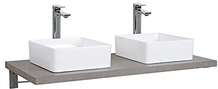 MOB-IN Plan de Toilette Suspendu pour Vasque Will - 120 cm - EP. 3,8 cm