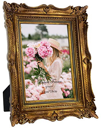 PHAREGE 5x7 Vintage Bronze Picture Frame