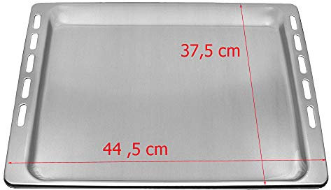 Marel Shop® - Leccarda in Alluminio Teglia per Forno compatibile con Whirlpool Ignis Bauknecht 445 x 375 mm per Modelli: AKS133/NB - AKP106IX - AKS201IX0 - ESZB5863/WS - ESZB5863IN01