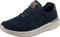 Skechers LATTIMORE CORINGA, Zapatillas para Hombre, Navy Knitted Mesh, 39.5 EU