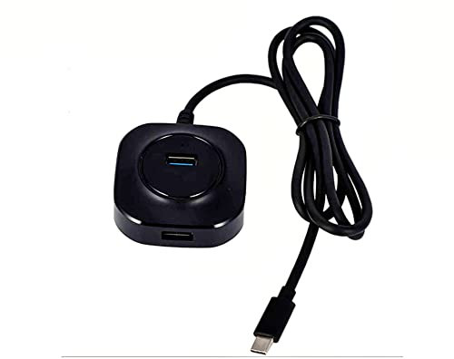 USB Hub 3.0 4+1 Micro Port für Smarthphone, 1m langes Kabel, super leicht und kompakt, für Laptop, Desktop, PS4, und andere USB 3.0 kompatible Geräte