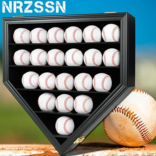NRZSSN 21 Baseball-Vitrine Wandhalterung (schwarz)
