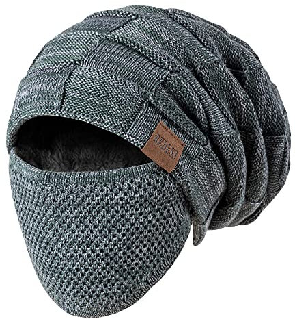 REDESS Beanie Mütze für Herren und Damen Winter Warme Mützen Stricken Slouchy Thick Skull Cap