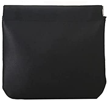 Porte-Monnaie en Cuir Squeeze pour Hommes et Femmes, Porte-Monnaie de Poche en Cuir d'agneau, Sac de Rangement pour Oreillettes, Mini-Sac à cosmétiques. (Black)