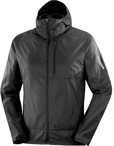 Salomon Bonatti Cross Wind Jacket Coupe-Vent, Blanc/Gris/Violet/Gris givré, L Homme