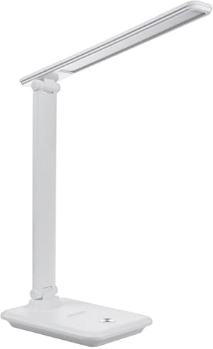 Maclean MCE614W Dimmable LED Desk Lamp Adjustable Folding 9W IP20 3000K 4500K 6500K White