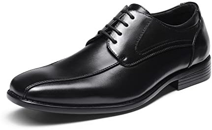 Bruno Marc Herren Anzugschuhe Klassischer Schnürhalbschuhe Businessschuhe Derby Oxfordschuhe,Size 44,Schwarz,DP03-E