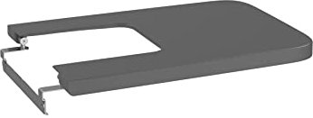 Roca A80653264B Inspira Square Deckel SuPRALIT Fallendes Bidet Dämpfung, Onyx