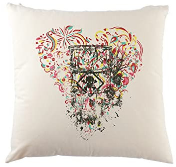 Urban Backwoods Toxic Ornament Heart Kissen Dekokissen