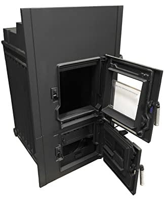 Kachelofeneinsatz LEDA Rubin K17 (6 kW (Stutzen 145mm) - Frontplatte D (89,5x48,0cm))