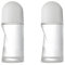 Lot de 2 flacons à Bille Rechargeables en Verre Transparent de 50 ML avec Bille
