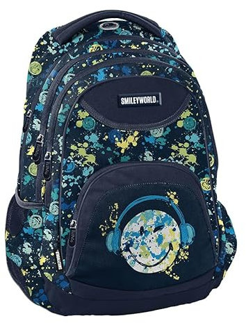 PASO SM23LC-2708, Schulrucksack SMILEY BeUniq, Multicolor