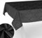 Stoff Tischdecke Textil Tischwäsche Tischtuch Baumwolle Polyester abwaschbar Uni Ornament Damast Jacquard Gewebe waschbar Barock Schwarz 200x140cm Schnittkante