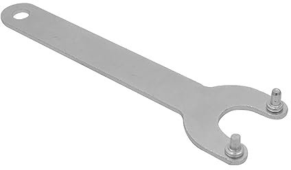 SagaSave 2-Pin Spanner Wrench for 125/150mm Angle Grinders, 140mm x 2mm, Silver, 1 pc