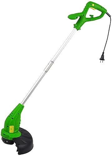 HYQHYX cortacésped Manual Cortacéspedes y recortadoras eléctricas domésticas, cortacéspedes telescópicos Ligeros, Ajuste multiángulo, Plegable, Motor de Alta Potencia de 500W
