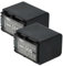 vhbw 2x batteria compatibile con Sony Handycam FDR-AX53, FDR-AX700, FDR-AX53E videocamera camcorder (1300mAh, 7,2V, Li-Ion) con infochip
