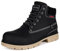 Botas de otoño Hombre Mujer Botines Planas Invierno Confortables Impermeables Senderismo Zapatos Outdoor, Tinta Negro sin Pelo, 40 EU