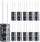ALLECIN Kondensatoren 2200uF 50V Elkos Kondensator 2200µF 50Volt Aluminium Elektrolytkondensator 16x30MM Electrolytic Capacitors 2200 uF MFD 105°C (Packung mit 10 Stück)