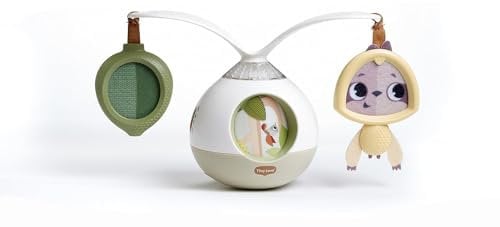 Tiny Love 2-in-1 Tummy Time Mobile Baby mit Musik & Licht, 360° Drehbares, 0+ Monate, für Kinderwagen, Musik-Mobile Baby Elektrisches, 3 Musik- & Geräuschmodi, Boho Chic