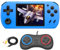 ZHISHAN Console de jeu portable avec 270 jeux vidéo classiques vintage avec écran LCD HD de 3,0 - Système de récupération - Cadeau d'anniversaire pour enfants - Bleu, GB-682S