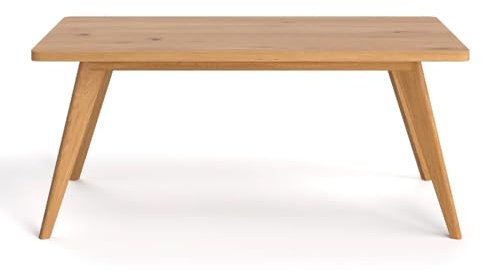 Danzz Esstisch Grace 180x100 cm aus massiver Eiche mit Holzbeinen
