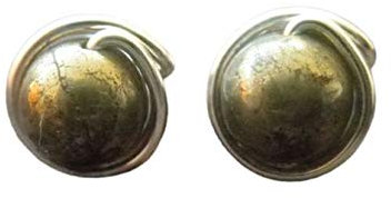 Ohrstecker Edelstein Pyrit - Hochwertige und haltbare Versilberung