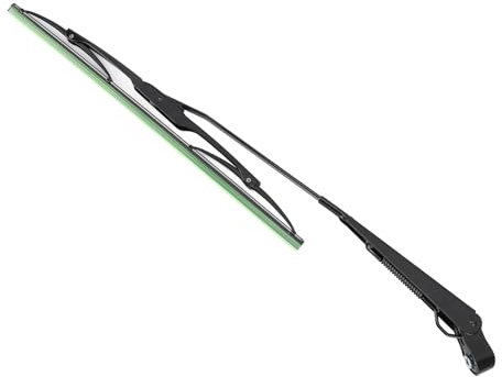 TKSE Scheibenwischermotor-Kit, 7731000001, Langer Schaft, 12 V, Universal-Wischermotor Mit Arm Und Blatt Für Fischerboot, ATV, UTV