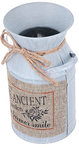 FUNOMOCYA 1pieza Jarrón Vintage De Diseño De Lechero Decoración Rústica para Flores Hogar y Oficina Estilo Campestre
