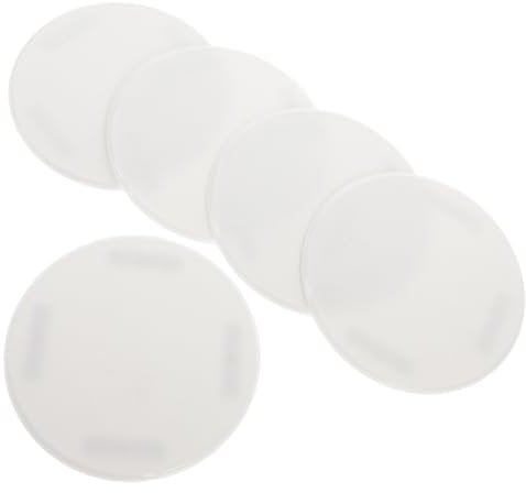 PLAFOPE 5pcs Collision Sticker Cushion Door Handle Stoppers Wall Protector for Door Knobs Self-adhesive Buffer Noise Reducing Plastic Bumper