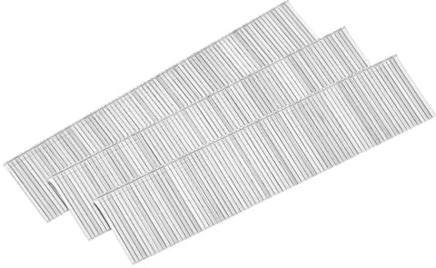 sourcing map 1000Pcs 18 Gauge Brad Nails 1 Length Straight Finishing Nails, Galvanized Carbon Steel Nails for Woodworking Construction Silver Tone