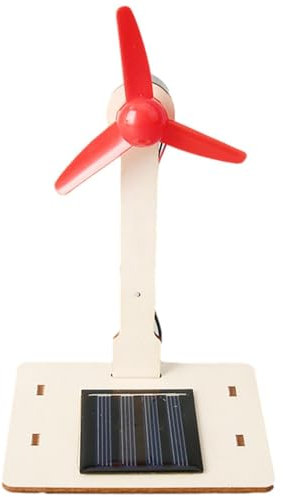 Solar Energy Wind Mill - Small Solar Energy Toy, Kids Solar Toys | Solar Energy Windmill Spinner, Eco-Friendly Outdoor Decoration with Led Lights for Garden, Yard, Science Learning(3.94x2.76x5.91inch)