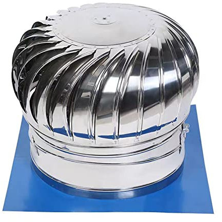 Edelstahl-Schornstein-Ventilator, energiesparend und gegen Herunterzug, 300 mm
