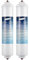 VHGHHVEJ Refrigerator Water Filter Refrigerator Water Purifier,Compatible For Samsung，DA29-10105J，HAFEX/EXP WSF-100 Aqua-Pure Plus，5231JA2010B GE GXRTQR(2pcs)