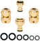 MAGLAUG Kitchen Tap Hose Connector Kit, Brass Outdoor Tap Connector 2in1 Outside Tap Kitchen Mixer Tap Connector Faucet Sink Hose Adapter & Hose Quick Connectors Hoses Attachments for Garden Hosepipe