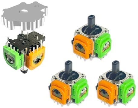 ElecGear 4x TMR Joystick e Piastra Dissaldante di Ricambio per PS4 e Altri Controller, Strumenti di Riparazione per Stick di Controllo Hall TMR e Filo di Saldatura – (TMR-DS4)