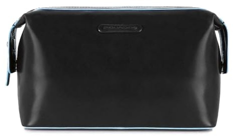 Piquadro Blue Square Kulturtasche, Schwarz (Nero)